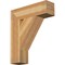 Ekena Millwork Traditional Block Rough Sawn Bracket, Western Red Cedar, 6"W x 22"D x 26"H BKT06X22X26TRA05RWR - alternate 1